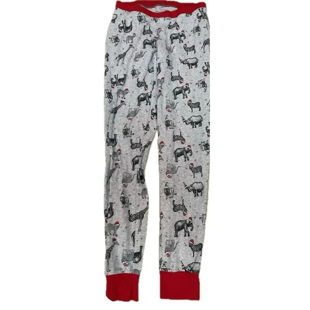 Wondershop target gray animal Christmas pajama bottoms size small